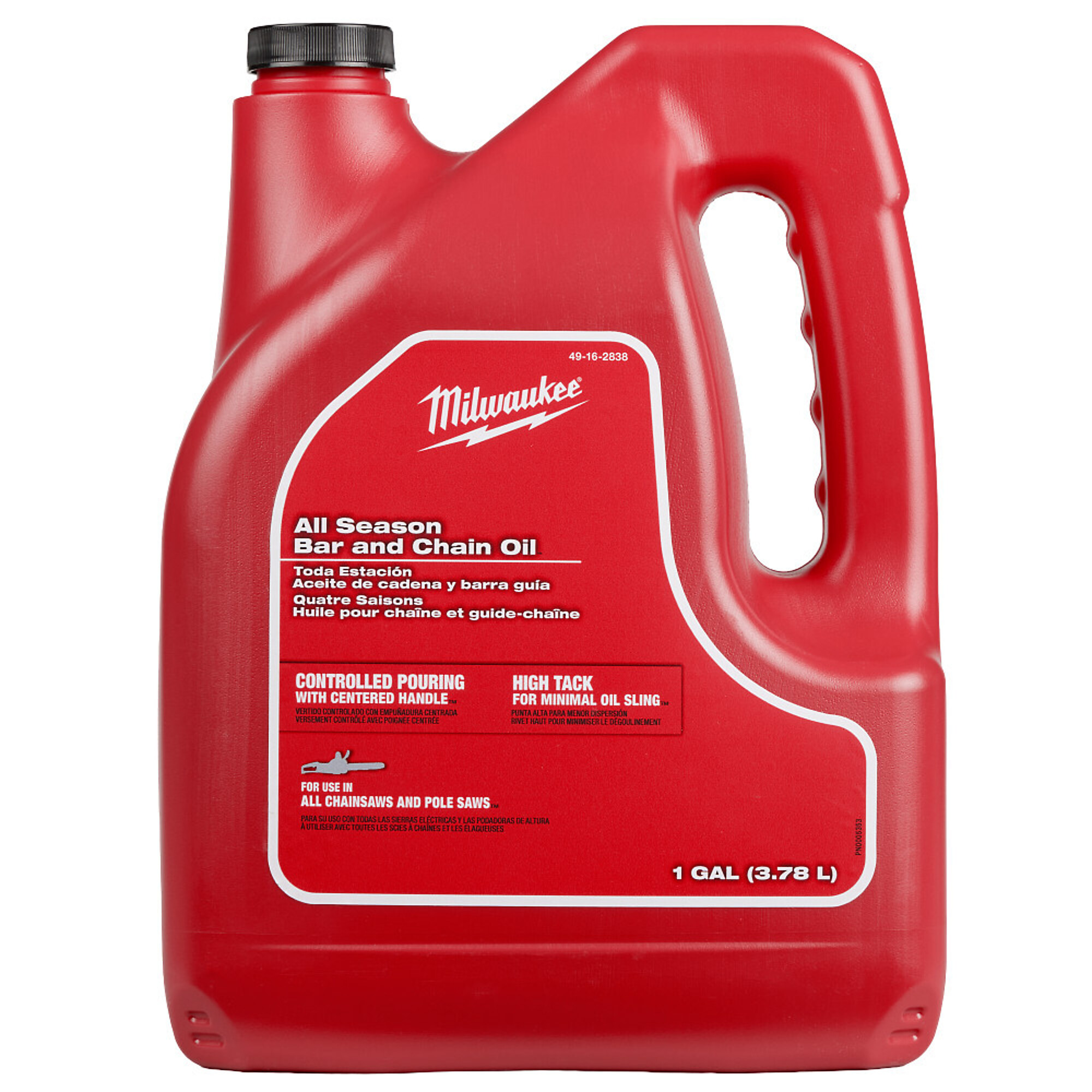 Milwaukee, 1 Gallon All Season Bar and Chain Oil, Model# 49-16-2838